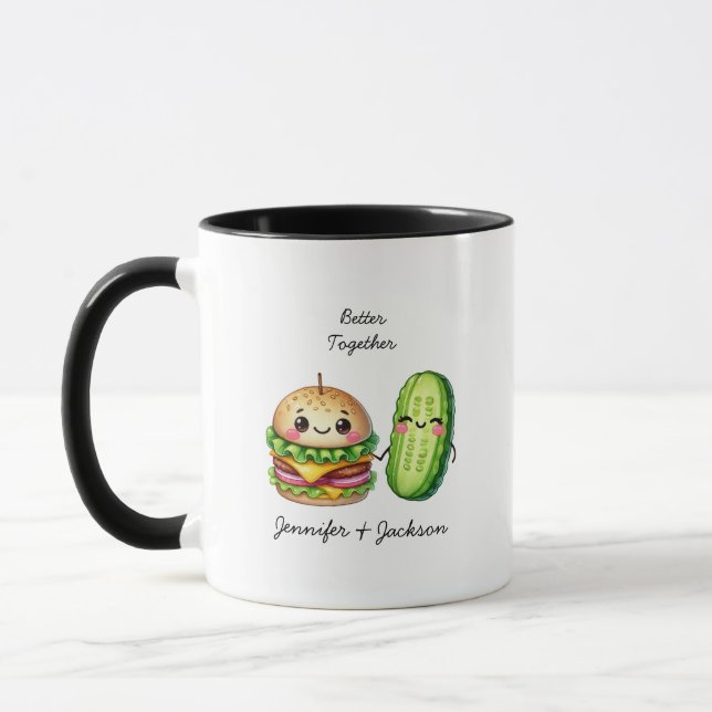 Hamburguesas y picaduras de tazas personalizadas (Izquierda)