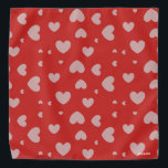 HAMbWG - Bandana - Corazones - Gris con cualquier<br><div class="desc">HAMbyWhiteGlove - Hearts Bandana - Gris con cualquier color!</div>