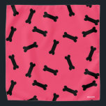 HAMbWG - Bandana - Huesos de perro negro con cualq<br><div class="desc">HAMbyWhiteGlove - Doggy Bones Bandana - El fondo puede ser cualquier color! sólo elige personalizar!</div>