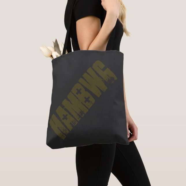 HAMbWG - Bolsa de la tota - Negro/Olive inverso (Detalle)