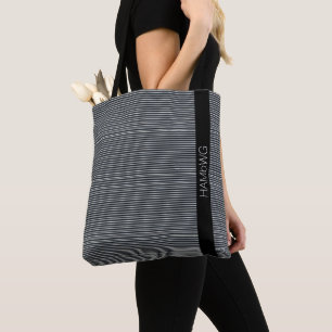 HAMbWG - Bolsa para la tota - Líneas finas en blan