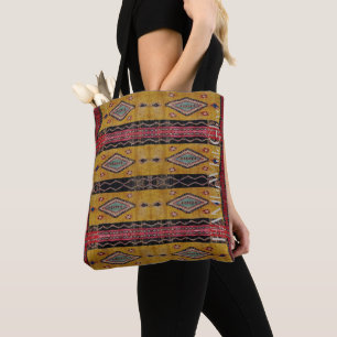 HAMbWG - Bolsa Tote - Amarillo Bohemio, Negro