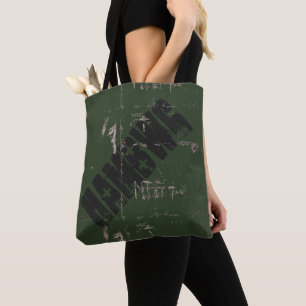 HAMbWG - Bolsa Tote - Verde Negro/hoja inverso
