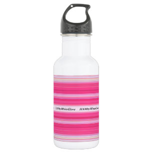HAMbWG - botella de agua - rosa y blanco