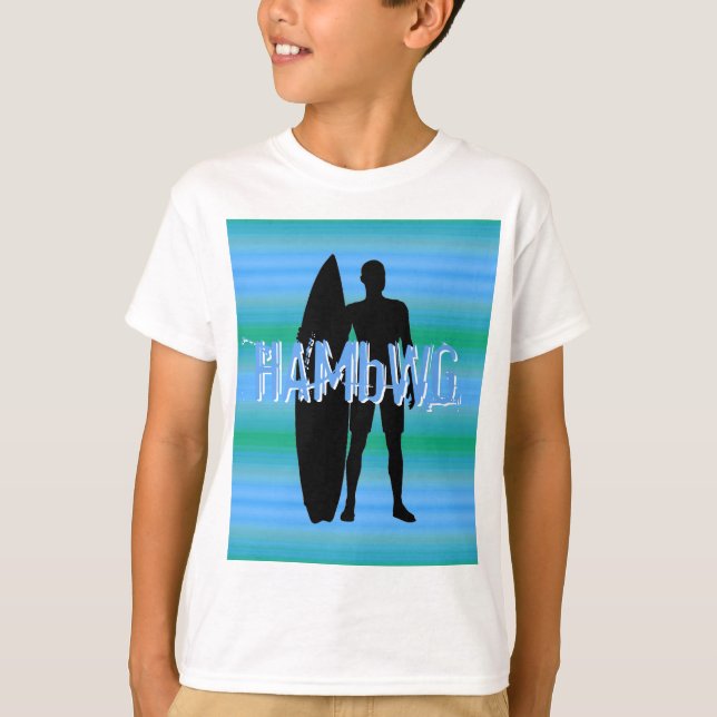 HAMbWG - Camisa en T - Gradientes azules Aqua (Anverso)