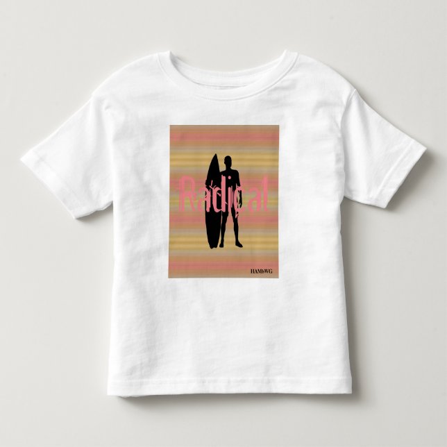 HAMbWG - Camisa en T - Surfista de gradientes páli (Anverso)