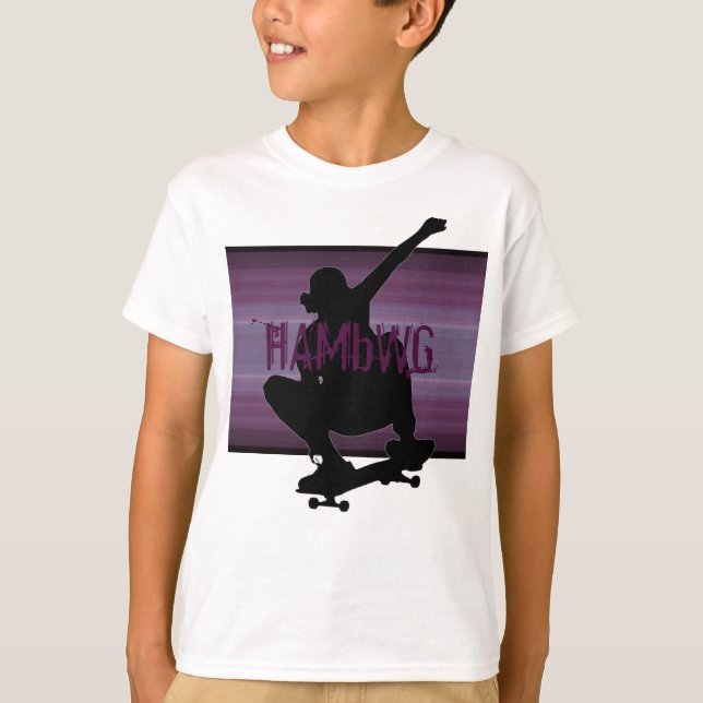 HAMbWG - Camiseta de T - SkateBoarder de Ametist (Anverso)