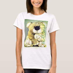 HAMbWG - camiseta del cuello del anillo - oso de