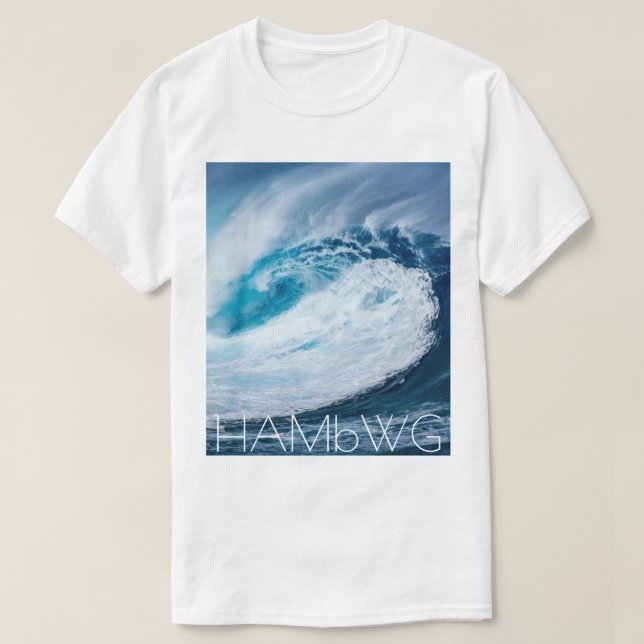 HAMbWG - Camiseta - Ola (Diseño del anverso)