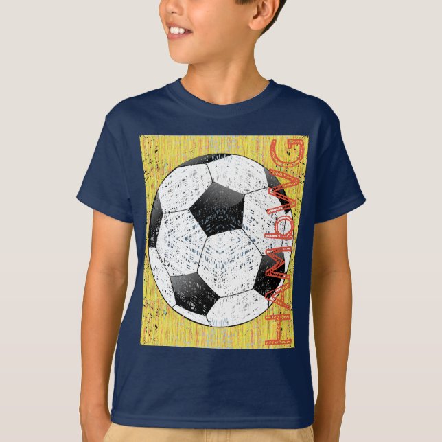 HAMbWG - Camiseta para niños - Bola de fútbol (Anverso)
