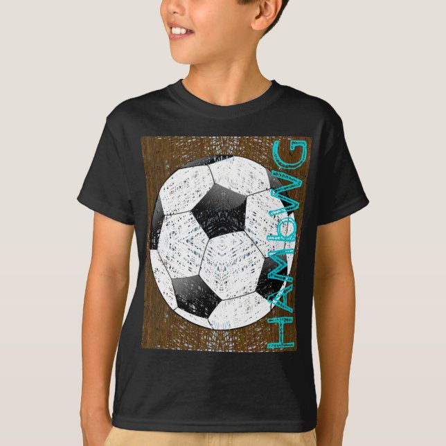 HAMbWG - Camiseta para niños - Bola de fútbol (Anverso)
