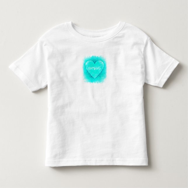 HAMbWG - Camiseta para niños - Encantador Heart Aq (Anverso)