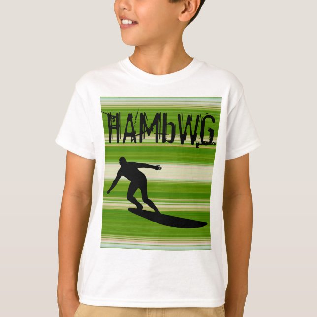 HAMbWG - Camiseta para niños - Gradientes verdes (Anverso)