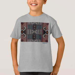 HAMbWG - Camiseta para niños - Hipster Rojo Azul B