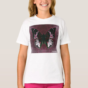 HAMbWG - Camiseta para niños - Mariposa de cerezo