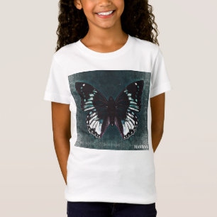 HAMbWG - Camiseta para niños - Mariposa Verde azul