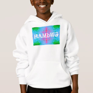 HAMbWG - Camiseta para niños - Rosa verde azul