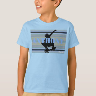 HAMbWG - Camiseta T - Patinador azul plateado