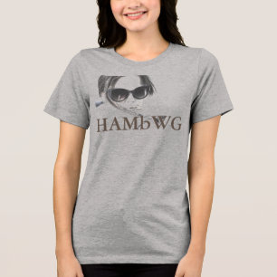 HAMbWG - Camisetas - Logotipo de HAMbWG B W Face w