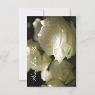 HAMbWG - Invitación casual - Rosas blancas