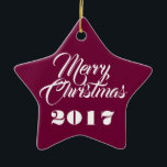 HAMbWG - Ornamento - Estrella - Personalizable<br><div class="desc">HAMbWG - Ornament Star - Personalizable - Asegúrese de personalizar el frente y la espalda. El ornamento puede ser de cualquier color,  ¡pero elegimos Borgoña!</div>