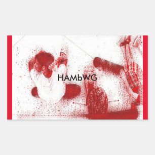 HAMbWG - pegatinas - huéspedes del patín que