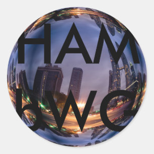 HAMbWG - Pegatinas - Reflexión en la ciudad