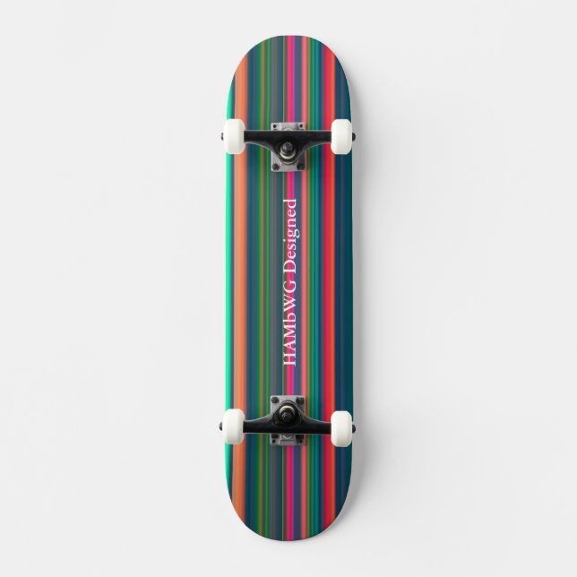 HAMbWG - Skateboards - Rayas brillantes (Anverso)