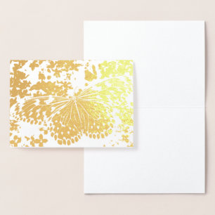 HAMbWG - Tarjeta de Relieve metalizado dorado - Ma