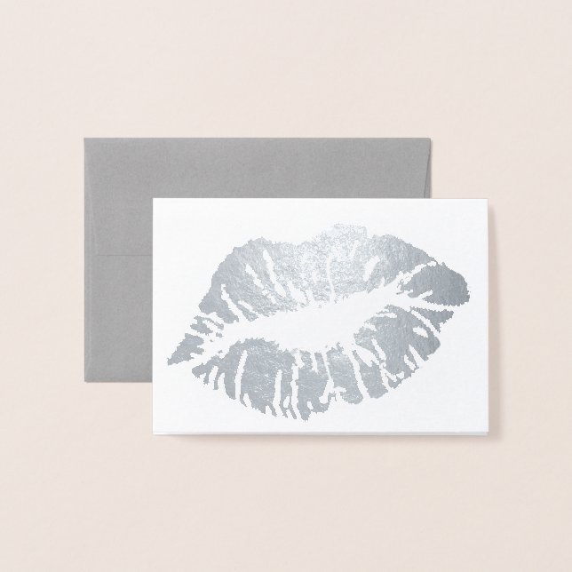 HAMbWG - Tarjeta de Relieve metalizado plateado -  (Anverso con sobre)