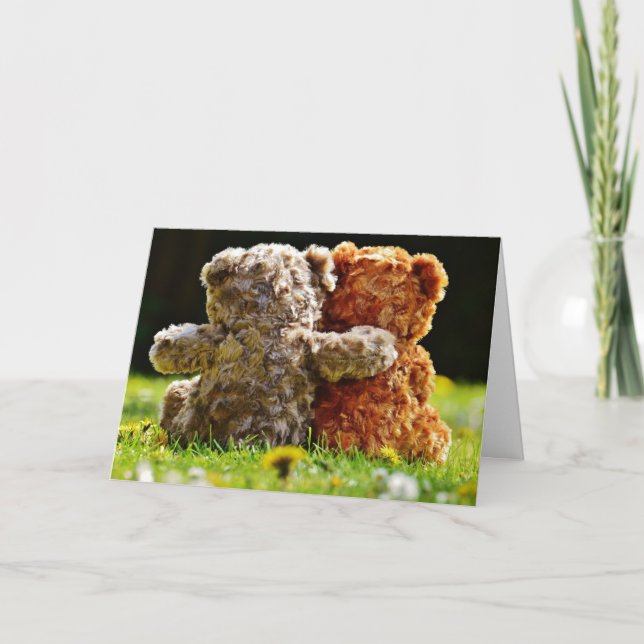 HAMbWG - Tarjeta de saludo - Amigos de Teddy Bear (Anverso)