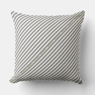 HAMbyWG - almohada - franja blanca gris