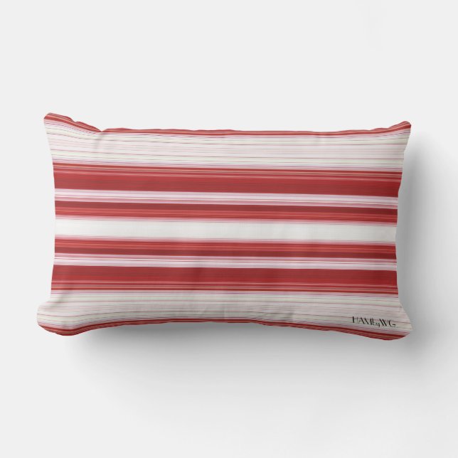 HAMbyWG - almohada lumbar - degradado rojo blanco (Anverso)