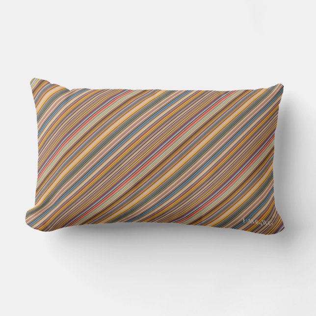 HAMbyWG - Almohada Lumbar - Rayas Crayola (Anverso)