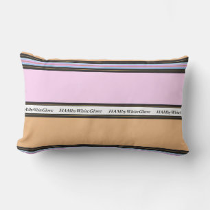 HAMbyWG - almohada lumbar - rosa y beige