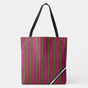 HAMbyWG - Bolsa de tocador LG - Banda negra rosa a