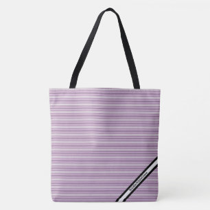 HAMbyWG - Bolsa LG Tote - Bandas horizontales viol