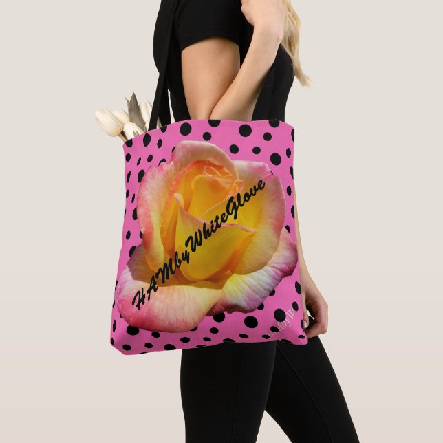 HAMbyWG - Bolsa Tote - Rosa Rockabilly (Detalle)