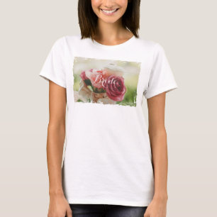 HAMbyWG - Camiseta de mujeres - Rosas de acuarela