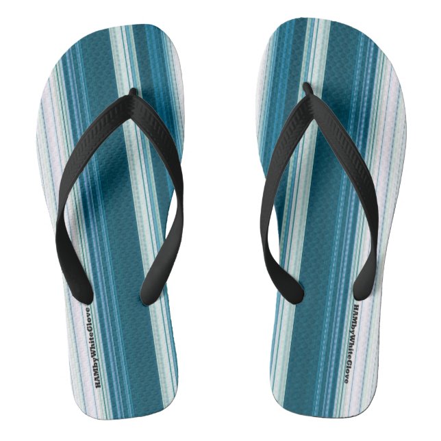 HAMbyWG - Chanclas para Hombres  Azul Turquesa y B (Plantilla)