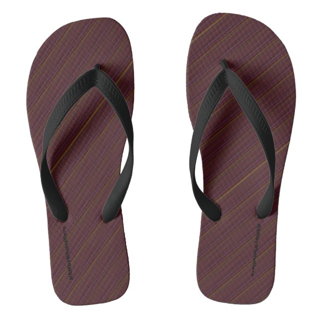 HAMbyWG - Chanclas para hombres mezcla de burdeos (Plantilla)
