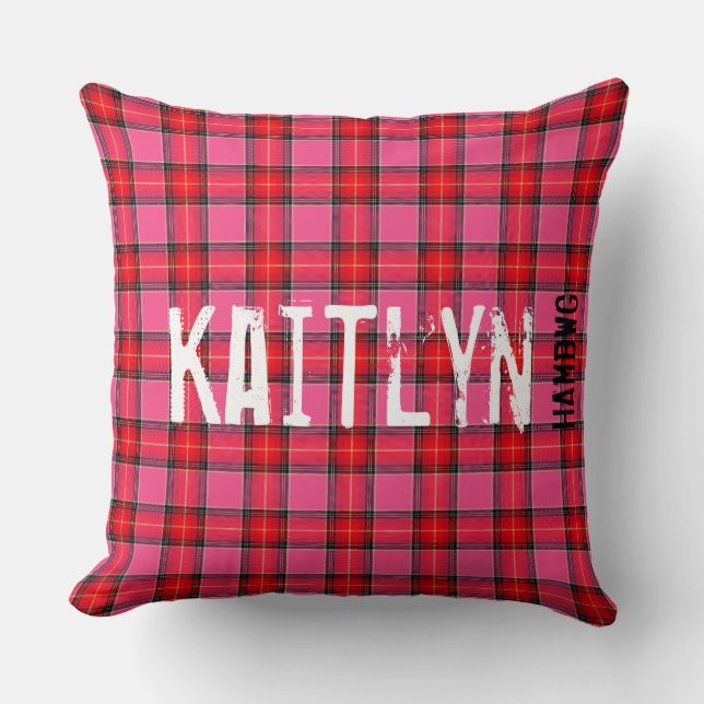 HAMbyWG - Cojín decorativo 20" - Tapón rojo rosado (Anverso)