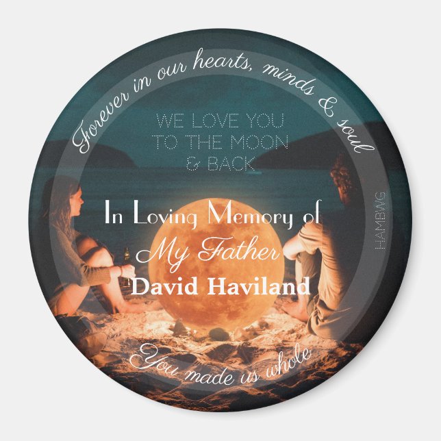 HAMbyWG - Colorido imán de velas con texto (Frente)