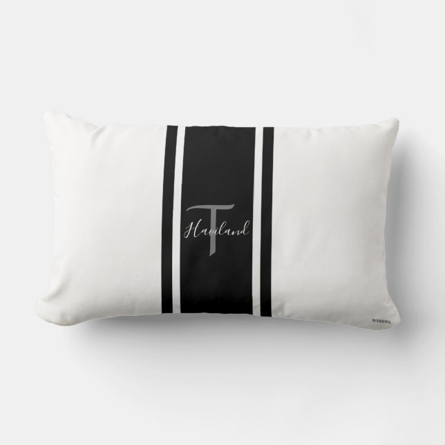 HAMbyWG de almohada lumbar - Blanco y negro (Anverso)