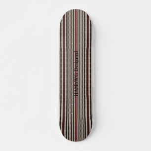 HAMbyWG Design- Skateboard - Banda ósea roja negra