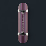 HAMbyWG Diseñado - Skateboard - Rayas de frambuesa<br><div class="desc">Diseñado para HAMbyWG - Skateboard - Gradiente de franjas de frambuesa</div>