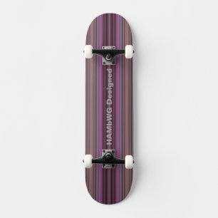 HAMbyWG Diseñado - Skateboard - Rayas de frambuesa
