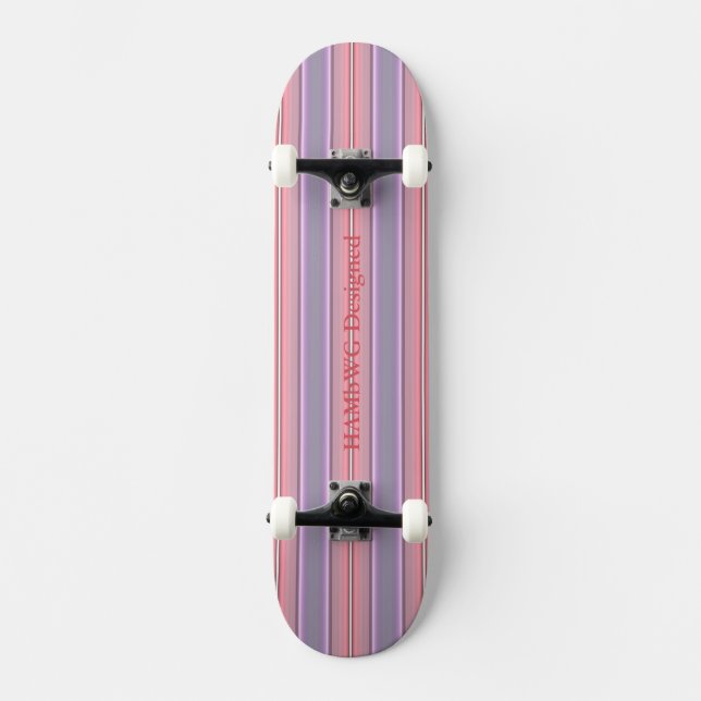 HAMbyWG diseñado - Skateboard - Violeta rosa pálid (Anverso)