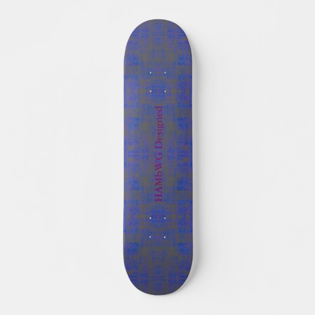HAMbyWG Dsgnd Skateboard - Azul con problemas (Anverso )
