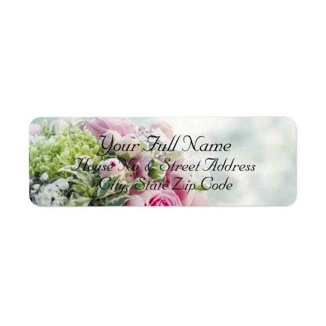 HAMbyWG - Etiquetas de direcciones - Bouquet Boda (Frente)